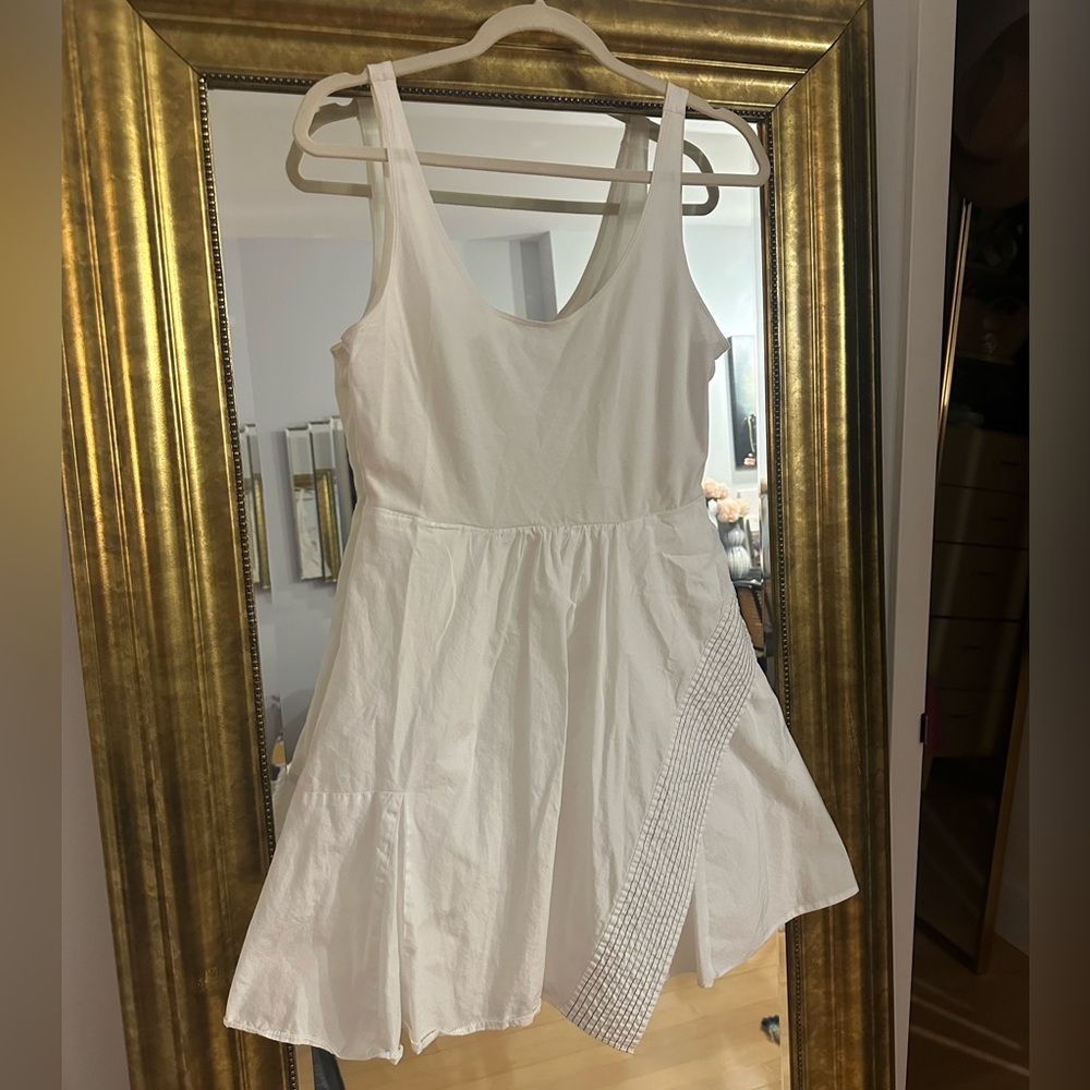 3.1 Phillip Lim White Dress with Embellished Detail